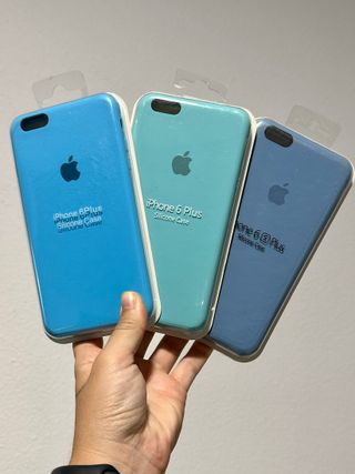 3 Fundas iPhone 6 Plus Apple Silicona Colores