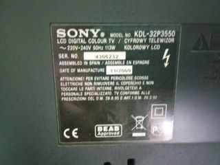 TV SONY BRAVIA 32" HD