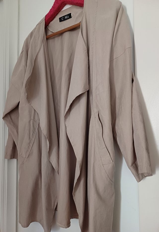 Chaqueta gabardina beige XL