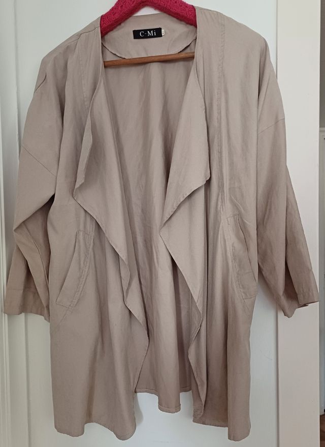 Chaqueta gabardina beige XL