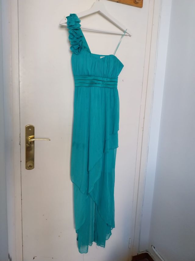 Vestido turquesa para celebraciones