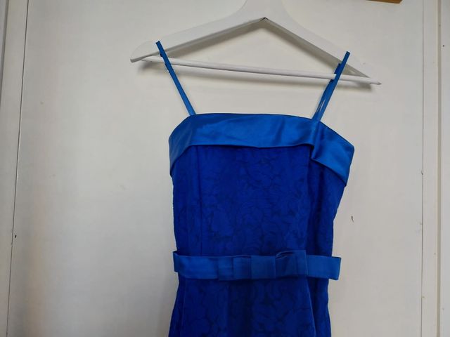 Vestido largo azul