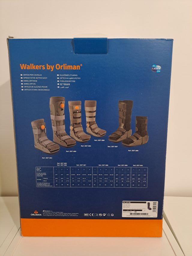 Walker Alto Fijo. Marca Orliman. Talla 1 (32-38)