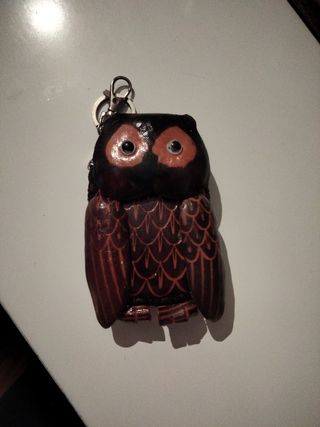 Cartera cuero forma de buho