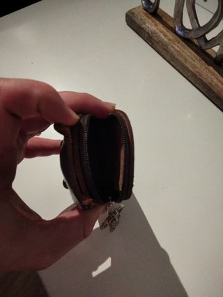 Cartera cuero forma de buho