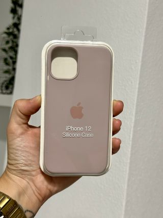 Funda iPhone 12 Mini Silicona Apple Rosa Palo