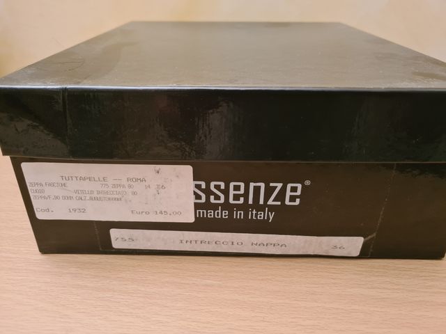 Sandali con zeppa cuoio Essenze n. 36