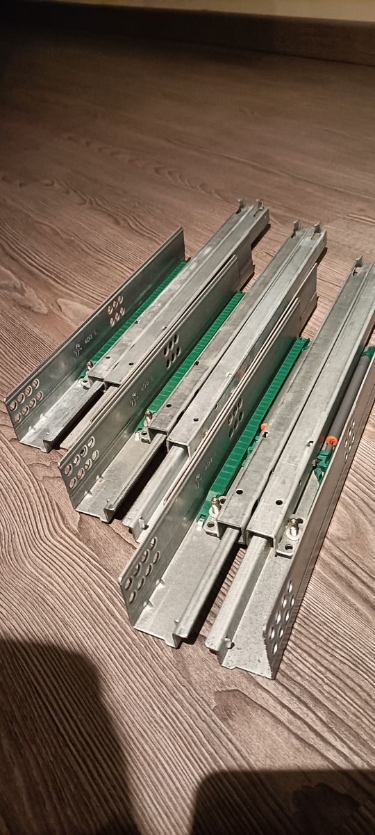 Guías de cajón con freno 3 pares