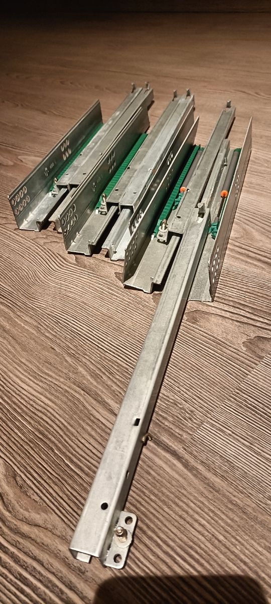 Guías de cajón con freno 3 pares