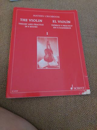 Libro violín teórico y práctico num 1