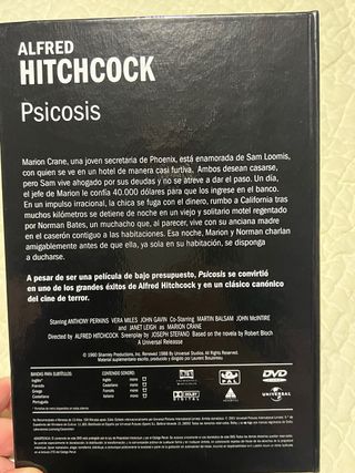 Película Alfred Hitchcock Psicósis