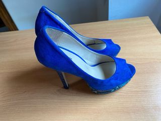 Zapatos voge de fiesta azules