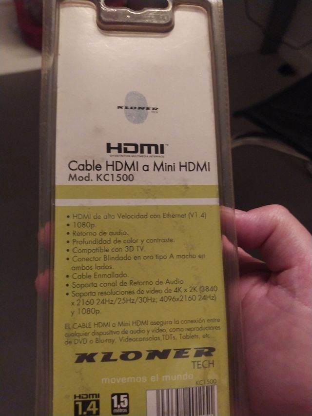 Cable hdmi a mini hdmi