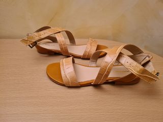 Sandali pelle color senape Marella n. 37 (m