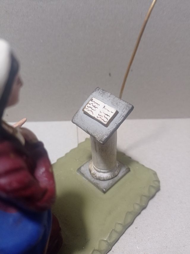 Figura belén barro terracota Anunciacion