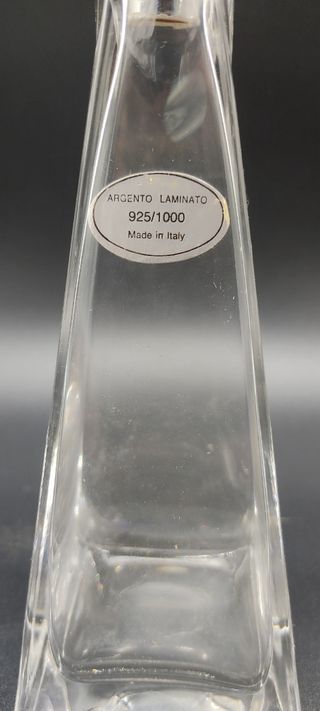 Tre bottiglie argento 925