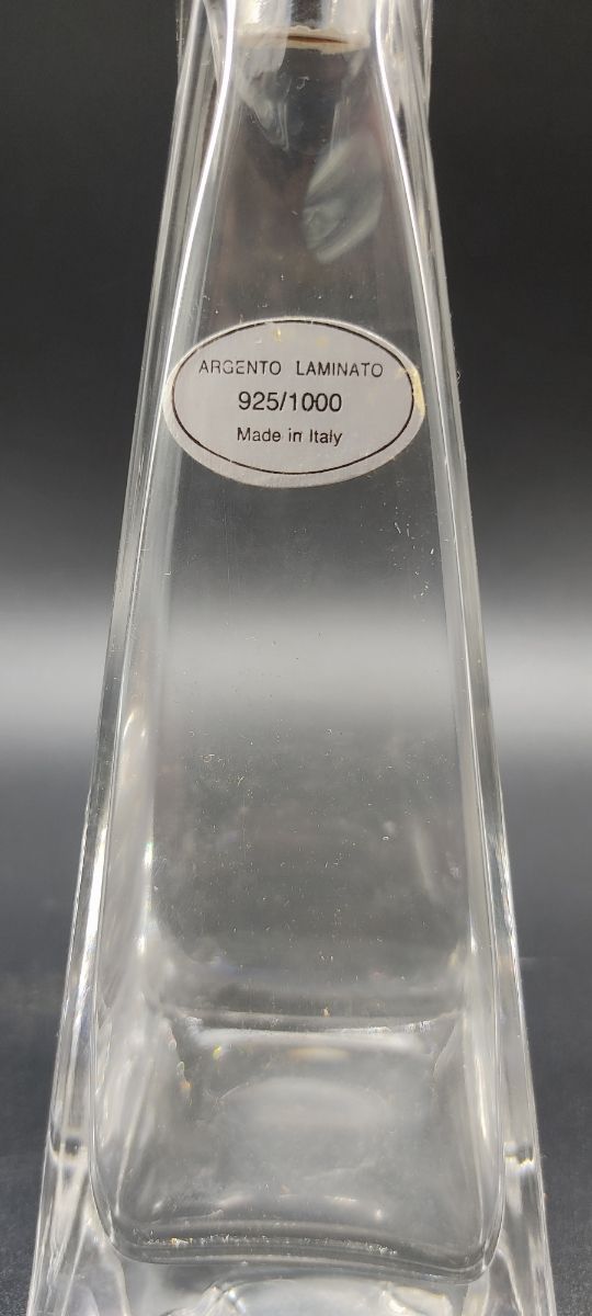 Tre bottiglie argento 925