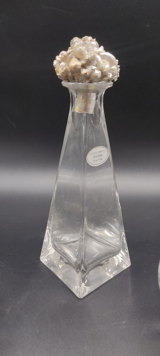 Tre bottiglie argento 925