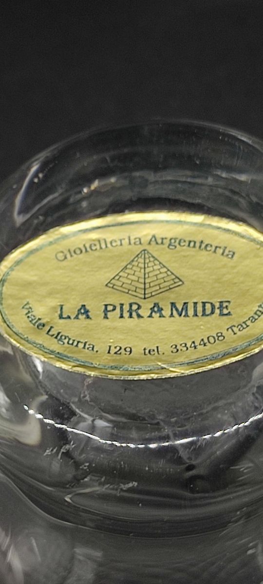 Tre bottiglie argento 925