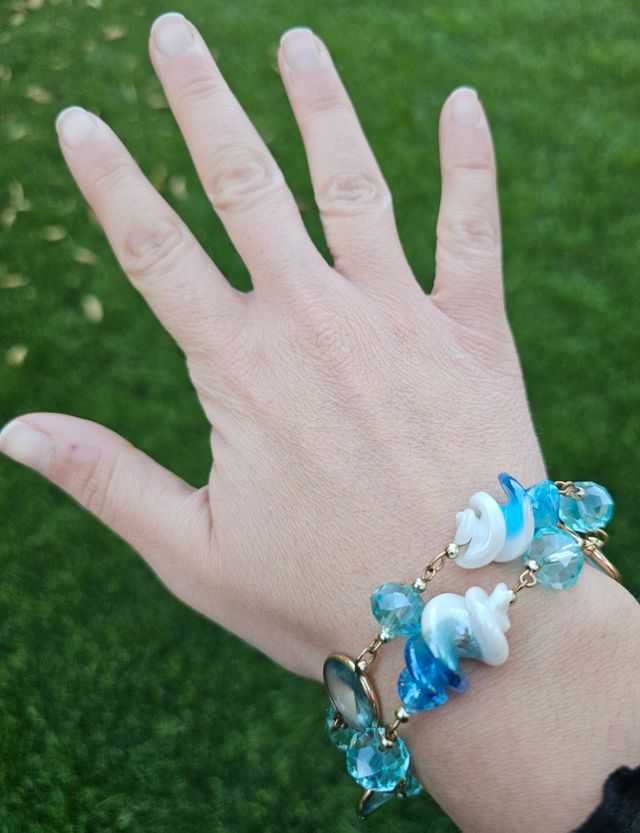 Bracciale con Pietre azzurre