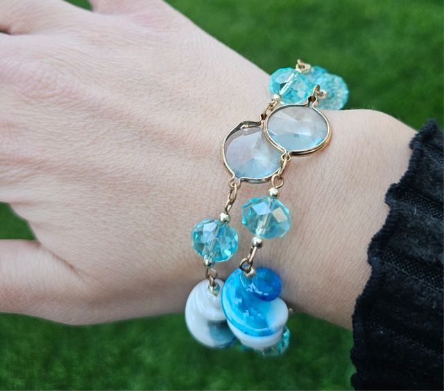 Bracciale con Pietre azzurre