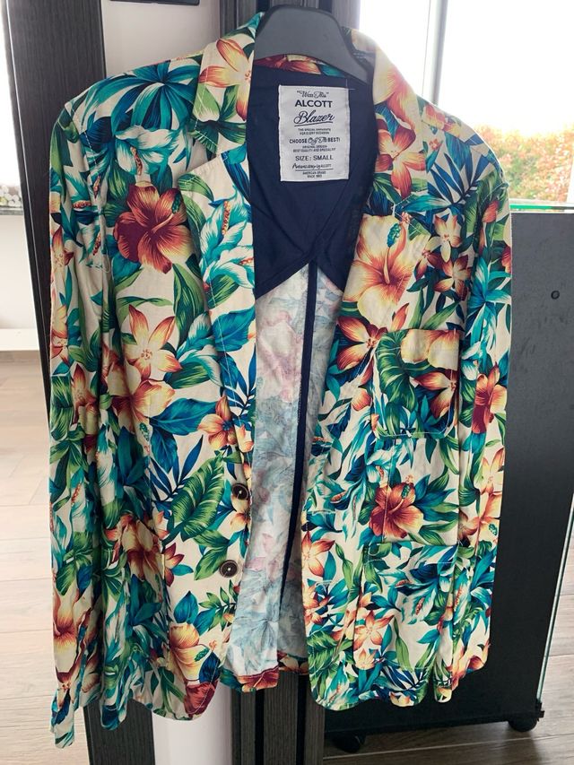 Blazer uomo a fiori