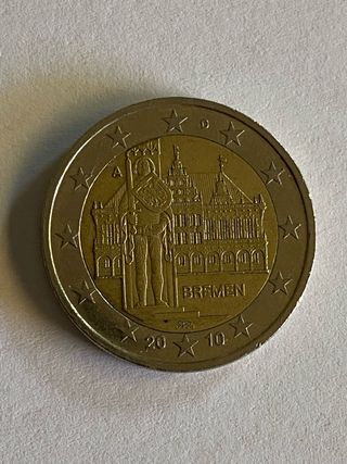 Moneta 2 euro Bremer 2010 Germania