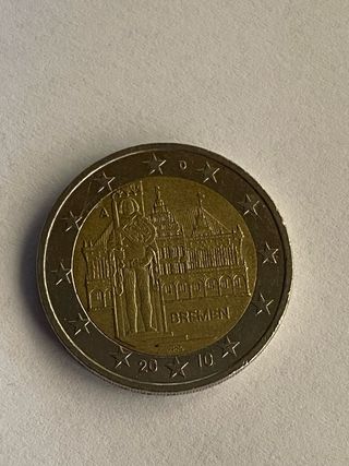 Moneta 2 euro Bremer 2010 Germania