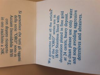 Posate oro 24 kt e acciaio " F.lli Salvinelli