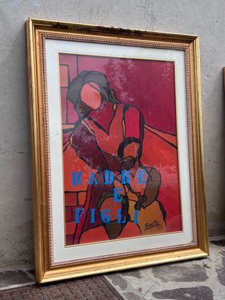 Olio su tela “Madre e figli” - 50x70 - N. Fioretti