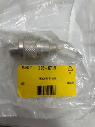 Conector tipo N clavija macho Radiall