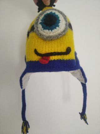 Gorro niñ@ de lana de los Minions, artesanal
