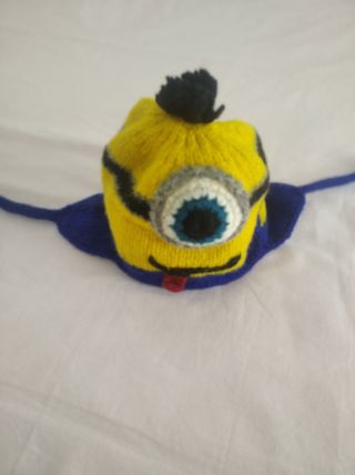Gorro niñ@ de lana de los Minions, artesanal
