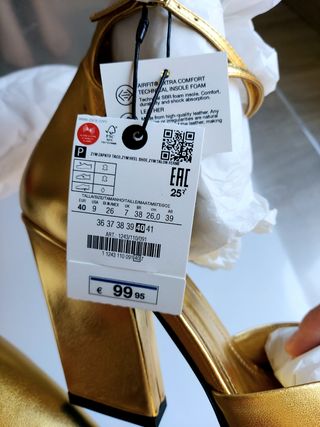 ZAPATOS PIEL LIMITED EDITION ZARA 40