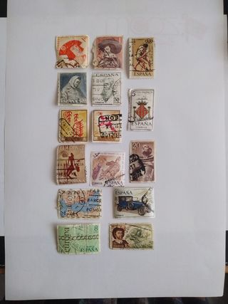 L ~ 55.~ SELLOS DE ESPAÑA (15).
