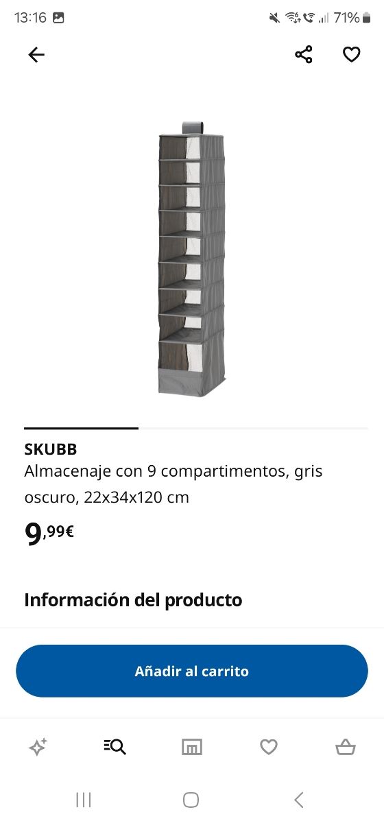 Almacenaje ropa/zapatos