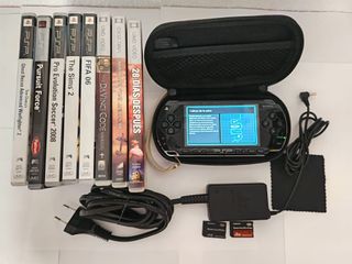 Pack de PSP 1000 Negra Fat