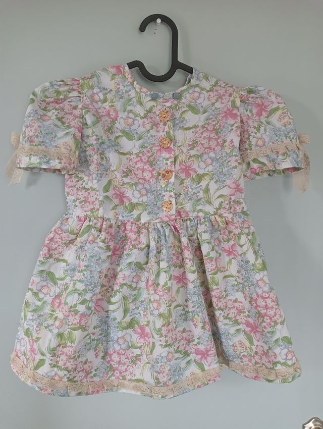 Vestido vintage niña 3 años.
