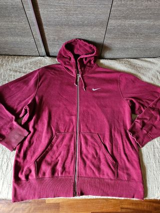 Felpa Nike bordeaux con zip taglia XXL