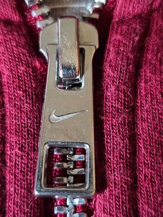Felpa Nike bordeaux con zip taglia XXL