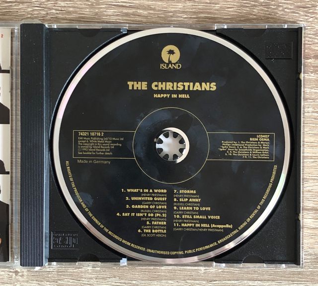 The Christians 11 canciones, Happy in Hell - CD