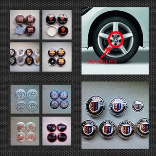 Pegatina tapabujes centro rueda llanta Fiat Toyota