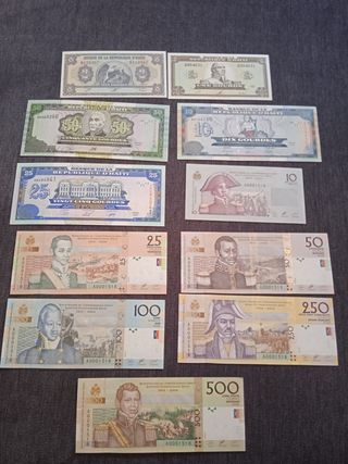 Billetes extranjeros preguntar precio