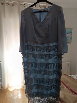 Vestido de Sonia Peña, Estola y zapatos a juego