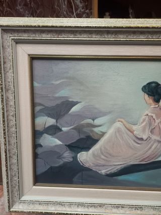 Cuadro mujer relajada