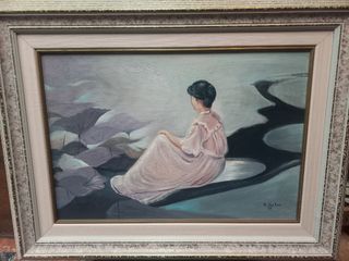 Cuadro mujer relajada