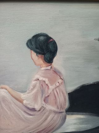 Cuadro mujer relajada