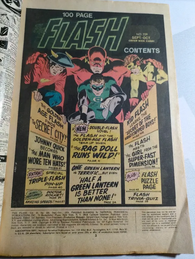 THE FLASH #228 #229 #230 USA 1974 DC COMICS