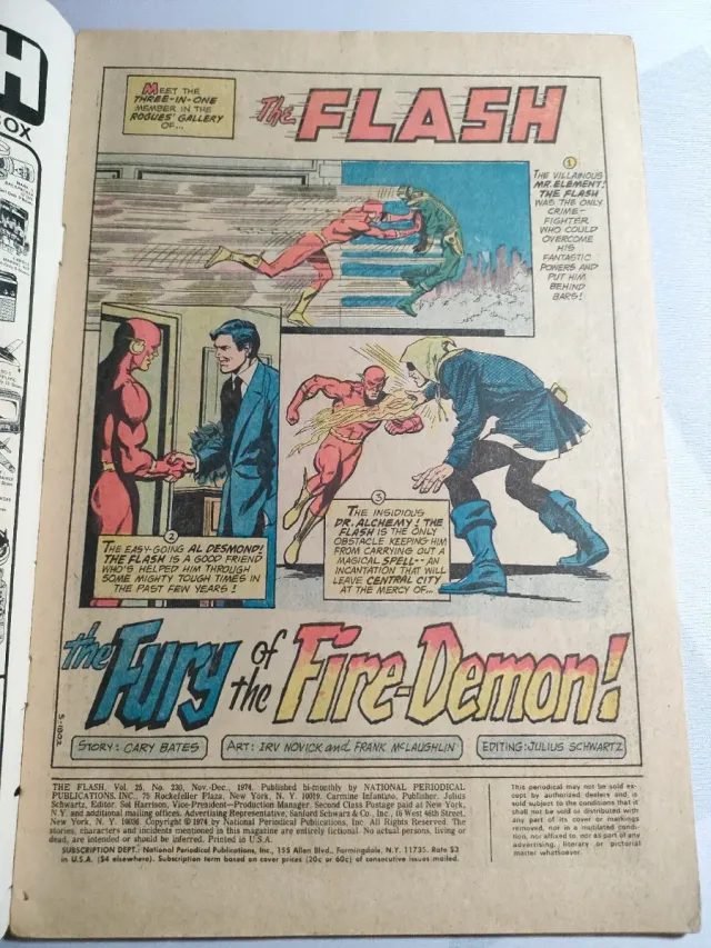 THE FLASH #228 #229 #230 USA 1974 DC COMICS