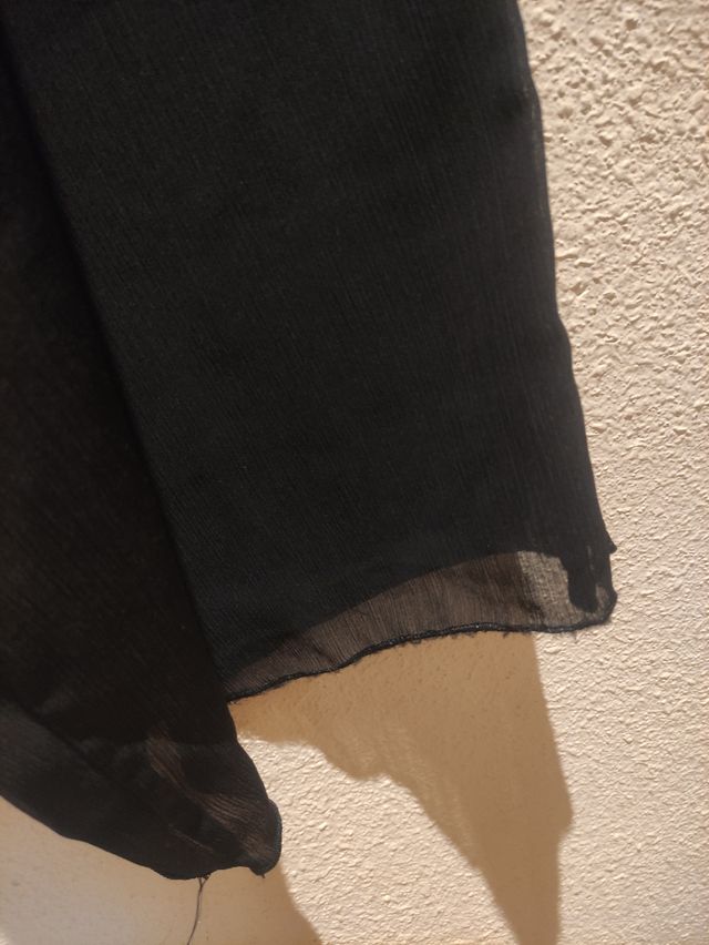 Pantalón gasa negro